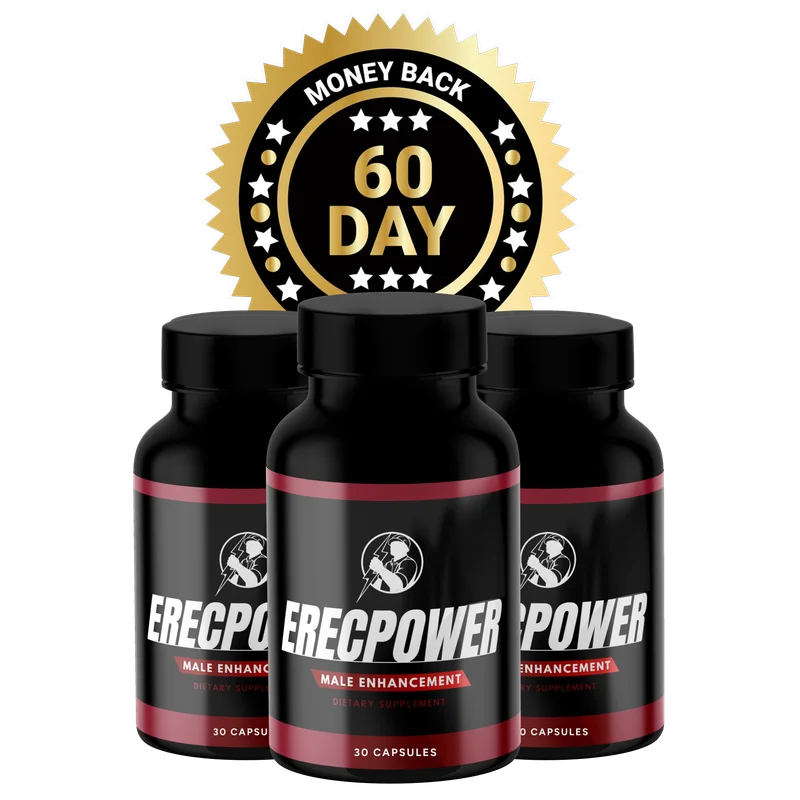 ErecPower Men's Wellness Supplement Bottle (3 Bottle / 90 Day Pack)